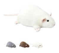 2026 New Chonky Rat Plush, Jumbo Rat Plush Mouse Plush, Soft Stuffed Fat Rats Pillow, Cute Chubby Mouse Stuffed Animal for, Home Decor (White, 90CM)