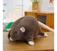 2026 New Chonky Rat Plush, Soft Stuffed Animal Plush Mouse, 30/50/70/90cm Rats Pushie Toy Stuffed Animal, Jumbo Stuffed Rats Doll Pillow for Birthdays Decoration (Brown-70cm)
