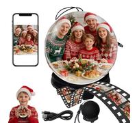 2026 New Christmas Memory Sphere Lamp,Personalized 2.7" 3D Crystal Ball Video Player with APP Custom Photo/Video WiFi Upload at Will,Memory Orb Gift for Couples Anniversary Birthday Valentine's Day