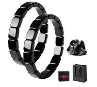 2026 New Clasibe Bracelet, Clasibe Hematite Bracelet for Men, Natural Hematite Stone Beaded Balance Jewelry, Comfortable Wear, Restore Confidence Your Edge, Gift for Dad, Husband, Boyfriend (2pcs)