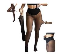 2026 New Compression Band & One Seam Option,The Original Magic Fleece Lined Leggings,Plus-Size Warm Bare-Leg Tights,High Waist Shaping Thermal Leggings (Tan-XS/S)