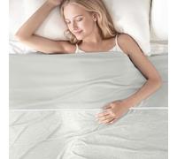 2026 New Cooling Blanket, Summer Cool Blanket for Night Sweats, Lightweight Comfort Cold Blanket for Sleeping, Soft Breathable Fabric Keep Cool For Adult Children (Light Gray, 127 x 152 cm)