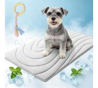 2026 New Cooling Mat for Dogs, Self Cool Dog Bed Mats with Ice-Silk Polyester, Non Gel, Non-Slip Washable Pet Cooling Pad for X-Large, Summer Indoor Outdoor Floor ， Gray：S-51 * 41cm