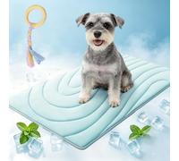 2026 New Cooling Mat for Dogs, Self Cool Dog Bed Mats with Ice-Silk Polyester, Non Gel, Non-Slip Washable Pet Cooling Pad for X-Large, Summer Indoor Outdoor Floor ，Blue：S-51 * 41cm