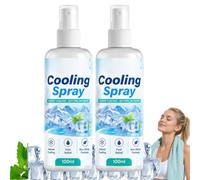 2026 New Cooling Spray - Quick and Refreshing Cooling, A Portable Summer Essential, Travel-Sized Cool Spray, Perfect for Sports, Fitness, Camping, and Preventing Heatstroke. (2pcs)
