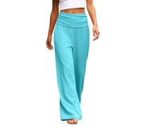 2026 New Coral Ruched Yoga Pants for Women Petite Plus Size Fold Over Watermelon Red Khaki Dark Gray Wide Leg Loose Fit Pleated Lounge Pants with Ruched Waist Pyjamas Pilates Dance Outfits 3XL 4XL