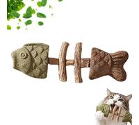 2026 New Creative Fish Bone Cat Dental Chew Toy -Natural Catnip & Silvervine Teeth Cleaning Stick,Fix Cat Dental Health,Durable Wooden Feline Tooth Care Tool,for Cats Teething and Stress (Mix)