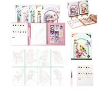 2026 New Creative Stress Relief Kit Watercolor Painting Book for Adults, 3-Fold Watercolor Pad for Beginners & Enthusiasts, Art Therapy Travel Set for Relaxation & Mindfulness