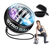 2026 New Curaball Torque Ball, Curaball Hand Exerciser, Gyro Ball with LED Lights and Portable Case, Hand Gripper Strengthener, Grip Strength Trainer for Strengthen Arms,Bones and Muscles