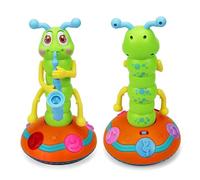 2026 New Dancing Caterpillar Saxophone Toy - Wiggling Toy with Music & LED Lights