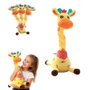 2026 New Dancing Giraffe Toy,Dancing Singing Talking Giraffe Toy,Talking Singing Plush with Volume Control for Kids Toddlers 0-6 Year Old,Rechargeable Battery (Yellow)