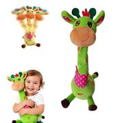 2026 New Dancing Giraffe Toy,Talking Dancing Singing Giraffe Toy,Volume Control Talking Singing Plush with for Kids Toddlers 0-6 Year Old,Rechargeable Battery (Green)
