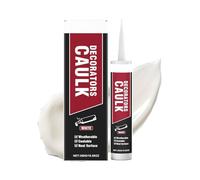 2026 New Decorators Caulk White Set, Paintable Acrylic Sealant, Decorative Grout 300g For Gaps & Cracks, Flexible, Smooth Finish for Interior Decorating, Highly Flexible, Fast Drying (1PC)