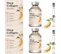 2026 New Deep Collagen Ginseng Peptid Intensive Ampule, Collagen Peptid Lifting Ampule, Ginseng Facial Clear Liquid, Facial Hydration & Brightening, For Face Neck Daily Use (2)