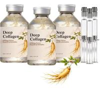 2026 New Deep Collagen Ginseng Peptid Intensive Ampule, Collagen Peptid Lifting Ampule, Ginseng Facial Clear Liquid, Facial Hydration & Brightening, For Face Neck Daily Use (3)
