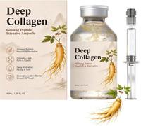 2026 New Deep Collagen Ginseng Peptid Intensive Ampule, Collagen Peptid Lifting Ampule, Ginseng Facial Clear Liquid, Facial Hydration & Brightening, For Face Neck Daily Use (1)