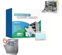 2026 New Dishwasher Deep Cleaner Tablets, Dishwasher Cleaner Tablets,Heavy Duty Dishwasher Descaler,For Kitchen Drain Maintenance, Cleans Grime, Grease,Odor (1 Box)