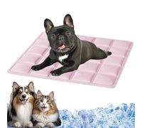 2026 New Dog Cooling Mat, Non Toxic Gel Self Cooling Pad for Small Dogs & Cats in Summer, Durable Pet Cool Mat Ideal for Bed, Sofa, Crate, Car and Outdoor Garden (Rosa, M/45 * 45cm)
