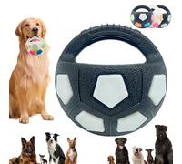 2026 New Dog Toy Soccer Ball with Handles, Interactive Toss and Fetch Play with Handle, Squeaky Floating Ball, for Water Play, Training, Outoor Games (C)