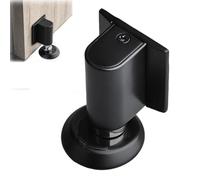 2026 New Door Wedge Stopper, Magnetic Door Stoppers for Bottom of Doors, No Drill Invisible Doorstops, Catch and Hold Doors Open (Black)