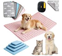 2026 New Durable Pet Cool Mat, for Dogs Cats in Hot Summer (pink-M)