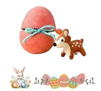 2026 New Easter Arrivals - Handmade Wool Felt Surprise Easter Eggs with Hidden Toy, Ideal for Reusable Easter Baskets (F)