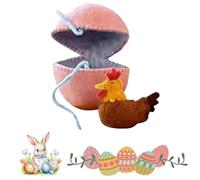 2026 New Easter Arrivals - Handmade Wool Felt Surprise Easter Eggs with Hidden Toy, Ideal for Reusable Easter Baskets (E)