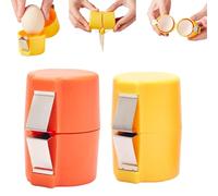 2026 New Egg Shell Opener, 2 PCs Opener Separator for Raw Eggs, Multifunctional Peeler and Hard Boiled Kitchen Gadget Easy Peeling Separating (2PCS-B)