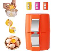 2026 New Egg Shell Opener Egg Cracker Tool, Eggs Separator Tools for Raw and Hard Boiled Eggs Peeler Shell Remover, EggsShell Cracker for Home Cooking (Orange)