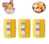 2026 New Egg Shell Opener Egg Cracker Tool, Eggs Separator Tools for Raw and Hard Boiled Eggs Peeler Shell Remover, EggsShell Cracker for Home Cooking (3*Yellow)