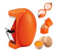 2026 New Egg Shell Opener No Mess Easy Egg Cracker Tool Handheld Egg Shell Remover Universal Egg Peeler for Hard Boiled Eggs Kitchen Gadgets (Orange)