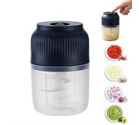 2026 New Electric Garlic Chopper, Cordless Mini Food Processor, Portable Veggie Choppers USB Charging, One-Touch Operation Vegetable Chopper for Garlic, Onion, Herbs, Nuts