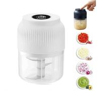2026 New Electric Garlic Chopper,Cordless Multifunctional Mini Electric Garlic Chopper,300ml Mini Food Processor with Stainless Steel Blades,One-Touch Operation VegetableChopper for Onion,Meat,Nuts