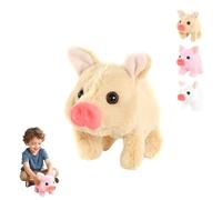 2026 New Electric Pig Plush Realistic Toy, 2026 New Interactive Crawling Piglet, Stuffed Animal with Wagging Tail, Simulate The Sounds and Actions of Pigs for Pets Lovers (Brown)