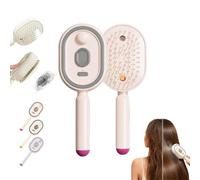 2026 New Electric Spray Air Cushion Comb For Women, Multi-function Massage Mist Comb, Rechargeable Detangling & Anti-frizz Hair Brush,Nourishes Dry Hair,Reduces Static, Portable Home Spa Treatment(A)