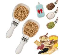 2026 New Electronic Measuring Spoon, 800g/0.1g Electronic Measuring Spoon with Conversion, Smart Adjustable Measure Cup, High Precision with LCD Screen, for Home Cooks Pet Dog Cat Food (2pc)