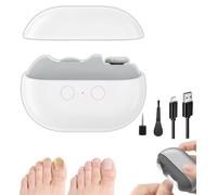 2026 New Fanyil Easy Clip Nail Clippers, Easy Clip Smart Nail Clipper for Seniors, Electric Nails Care Tool with LED Light, Painless Toenail Trimmer for Thick Nails, Arthritis, Low Vision (White)