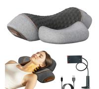 2026 New Fisiorest 3 in 1 Neck Massager, Neck Massager for Neck Pain, 26° Stretch Decompresses Your Spine, Naturally Prevent or Relieve Office Work Neck Pain, Just 15 Minutes a Day(Light Gray)