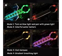 2026 New Flying Battle Sword Hand Control & RC，RGB Light Drone With 360° Flips,3-Speed Adjustment, for All Ages(Gold)