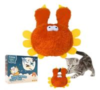 2026 New Flying Bird Cat Toy, Interactive Chirping Bird with Flapping Wings, Simulation Electric Sparrow Shaking Birds, Interactive Simulation Electric Cat Toys for Kitten or Small Dogs (orange)