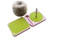 2026 New Foldable Rotating Double Yarn Holder, Portable Spinner Box for Crochet & Knitting Beginners, Practical Craft Accessory as Birthday Gift for Mom, Wife, Grandma (Pink,Single with Storage)