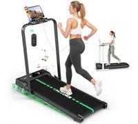2026 NEW Folding Treadmills with App, 12km/h Quiet Treadmill Built-in Speaker, 6-in-1 Walking Pad with 2.75HP Motor, 9% Incline Treadmills for Home Portable with Magnetic Remote Control, LCD, 160KG
