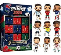 2026 New Football Player Figurines Countdown Calendar - 24 Day Acrylic Soccer Figurine, 2D Acrylic Collectibles World Cup Soccer Figures With Display Box For Fans & Kids (1 BOX)