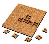 2026 new fractal tray puzzle for adults, mind-bending brain hard irregular wooden jigsaw, impossible reverse challenging puzzle, Hand-carved, perfect as a for family (Style B)
