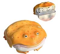 2026 New Fun Frog Phone Case Resin Earphone Protector Realistic Animal Earphone Protector Suitable for First Second Third and Fourth Generation Earphones (Yellow Frog)