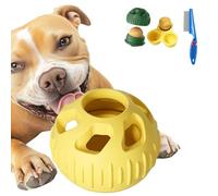 2026 New Futterball Hund, Leckerball Hunde Befüllbar, Robust Snackball Hund, Kann Nachgefüllt Werden, Spülmaschinenfest, Leicht Zu Befüllen, Leicht Zu Reinigen, Und Mundhygiene Fördernd (Gelb)
