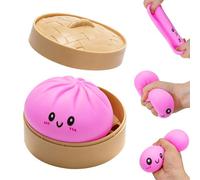 2026 New Giant Glitter Dumpling, Giant Dumpling Squishy, Jumbo Squishy Toy with Steamer Box, Cute Anxiety Relief Fidget Toy, Soft Squeeze Decompression Dough for Adults Teens & Kids