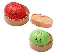 2026 New Giant Glitter Dumpling, Rainbow Mystery Squishies Bun,Giant Mystery Dumpling Squishy Stress Ball with Steamer Box, Cute Anxiety Relief Fidget Toy for Adults Teens & Kids