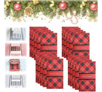 2026 New Gift Card Booklet, Handmade Waterfall Christmas Card Booklet, Handmade Holiday Voucher Holder, DIY Trend Wow Note Holder, Holiday Party Surprise Gift for Loved Ones(20*Red)