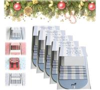 2026 New Gift Card Booklet, Handmade Waterfall Christmas Card Booklet, Handmade Holiday Voucher Holder, DIY Trend Wow Note Holder, Holiday Party Surprise Gift for Loved Ones(5*Blue)